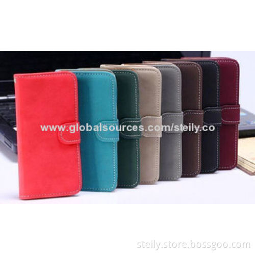 Dermis+PC Wallet Leather Case for iPhone 5/5S with Credit Card Slot, Comes in Various ColorsNew